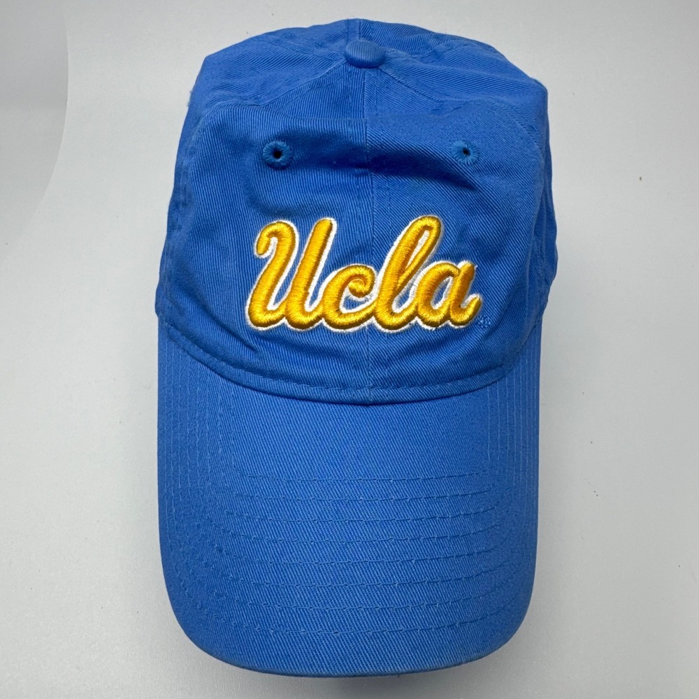 New Era UCLA Bruins Women 9FORTY Adjustable Hat Blue Gold Script Baseball Cap